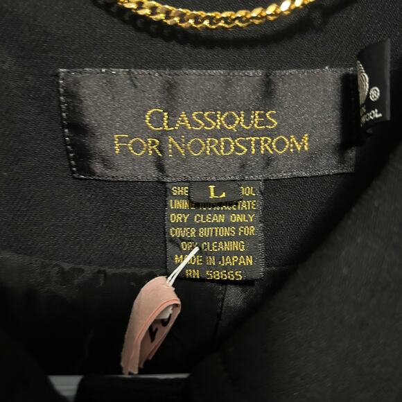 Vintage Classiques for Nordstrom 100% Wool Lightweight Jacket Lined Size Large - Picture 8 of 8